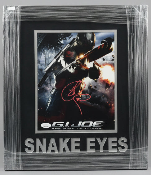 Actor Ray Park (Darth Maul-Snake Eyes-Toad X-men) Signed Custom Framed G I Joe Photo JSA COA