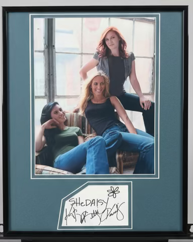 Country Band SheDaisy - Signed by all 3 Custom Mat and Frame