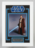 Star Wars Ewan McGregor Signed Obi Won Photo in a Custom Mat and Frame Beckett COA