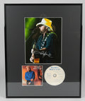 Country Legend Toby Keith Signed Photo with CD Mat and Framed to 16x20