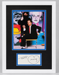 Famous Artist Peter Max Photo and Signed Signature Card Framed to 16x20 Beckett COA