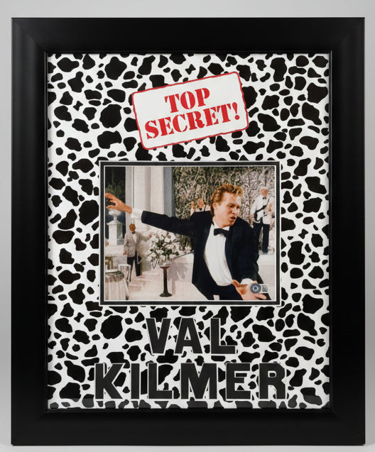 Val Kilmer TOP SECRET Signed and Beckett COA Custom Mat and Framed to 16x20