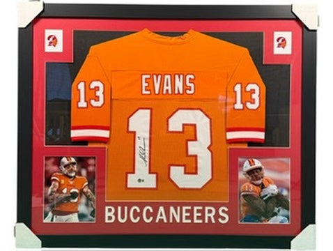 Mike Evans Signed Jersey Framed 35x43 Beckett COA