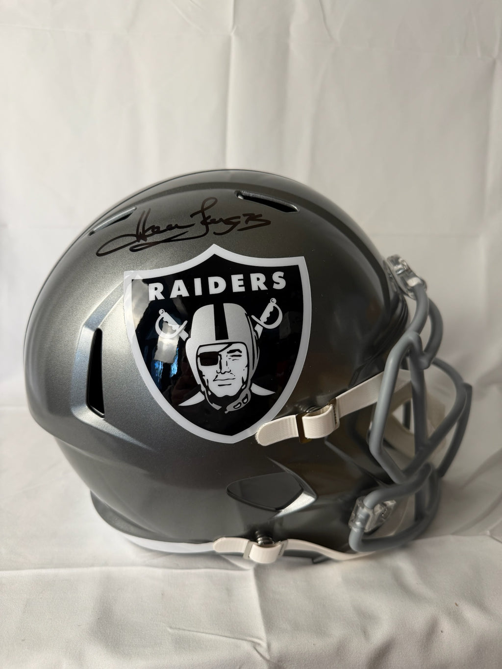 Howie Long Signed Speed Replica Full Size Helmet Beckett