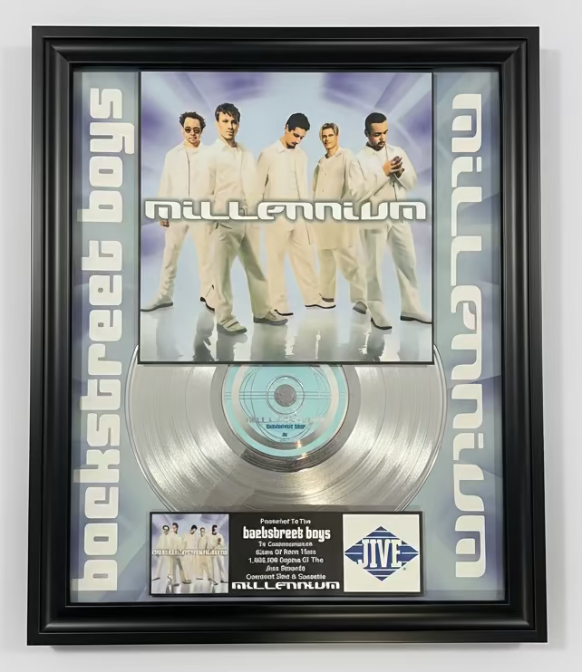 Backstreet Boys (Millennium Album) Platinum Music Award Vinyl LP *RARE* Industry Only 24x18