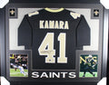 Alvin Kamara Signed Jersey Framed 35x43 Beckett COA