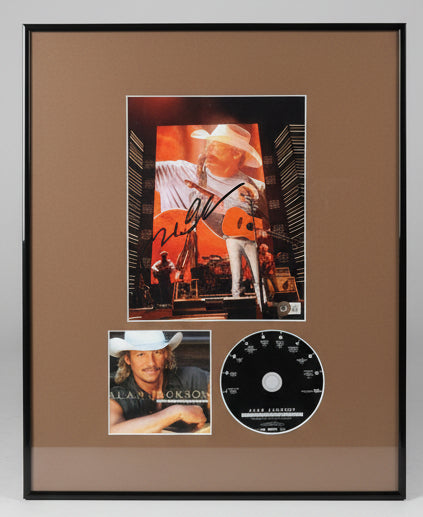 County Legend Alan Jackson Signed Photo and Custom Mat and Frame 16x20