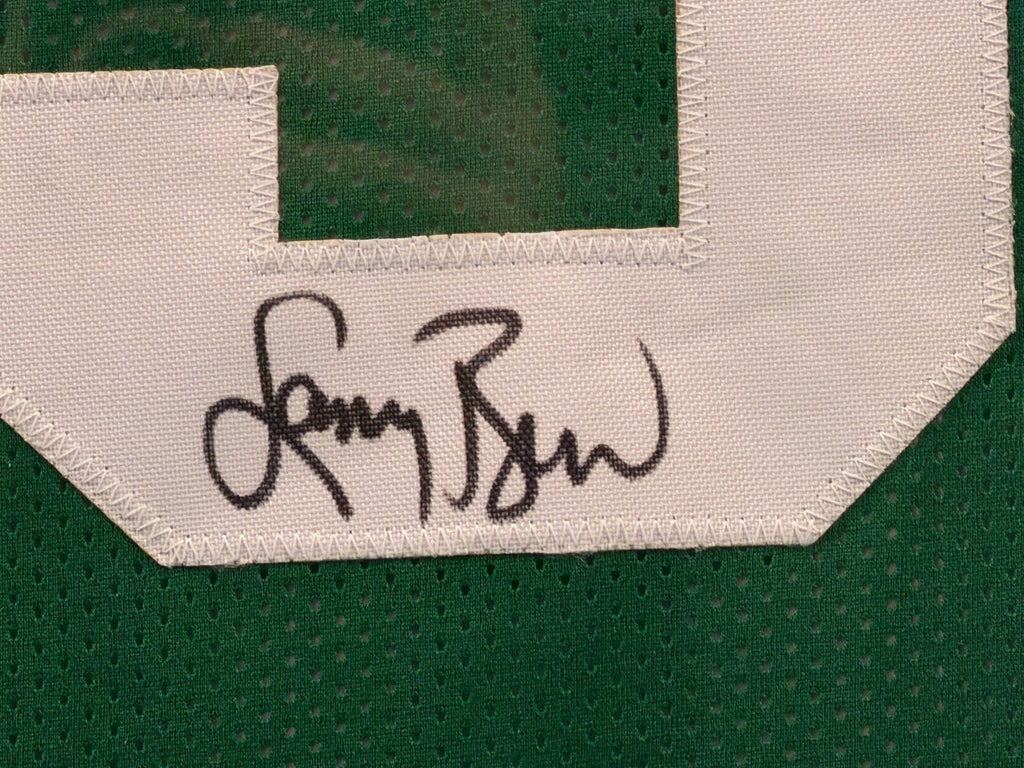 Larry Bird  Boston Celtics Signed Jersey Framed 34x42 Radtke COA