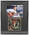 Country Legend Kenny Rogers Signed Photo Mat and Framed to 16x20
