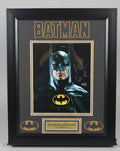 The OG Batman Michael Keaton Signed Photo Custom Mat and Framed to 11x17 with COA