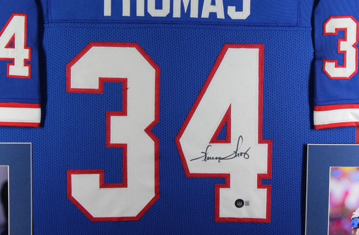 Thurman Thomas Signed Jersey 35x43 Beckett COA