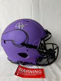 Justin Jefferson Signed Helmet Full Sized Authentic Beckett COA