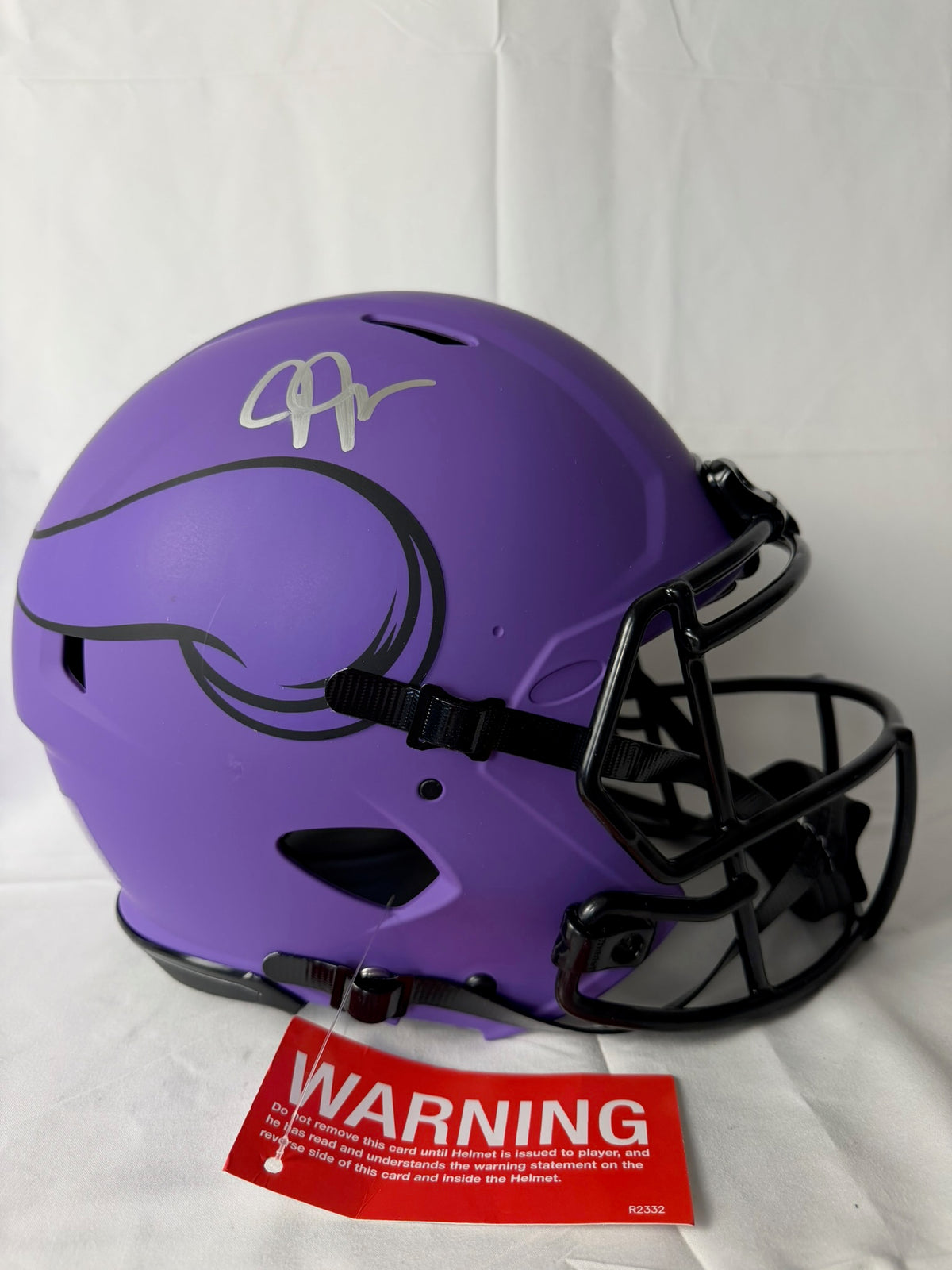Justin Jefferson Signed Helmet Full Sized Authentic Beckett COA