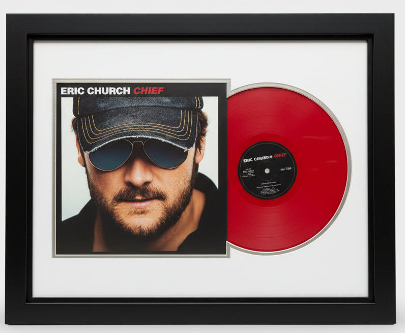 Eric Church - Chief Vinyl Album Custom Mat and Framed 22x28 (UNSIGNED)