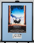 Princess Bride Movie Poster with a Signed Cut from Director Rob Reiner Custom Mat and Framed to 11x17