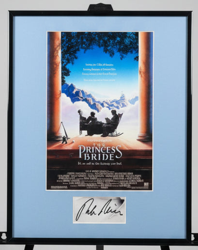 Princess Bride Movie Poster with a Signed Cut from Director Rob Reiner Custom Mat and Framed to 11x17